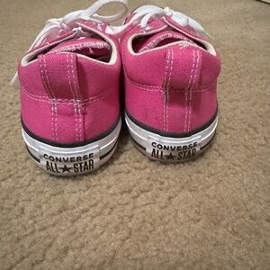 Pink converse shoes